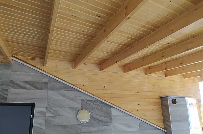 Tuzla lambiri ve çatı uygulaması